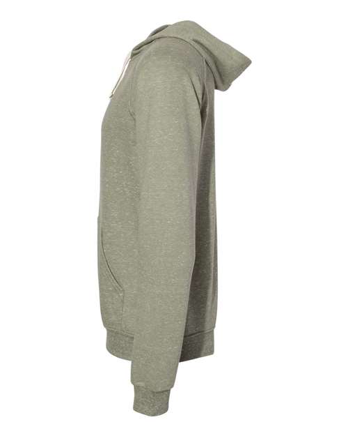 Snow Heather French Terry Raglan Hooded Sweatshirt | USA Decoration