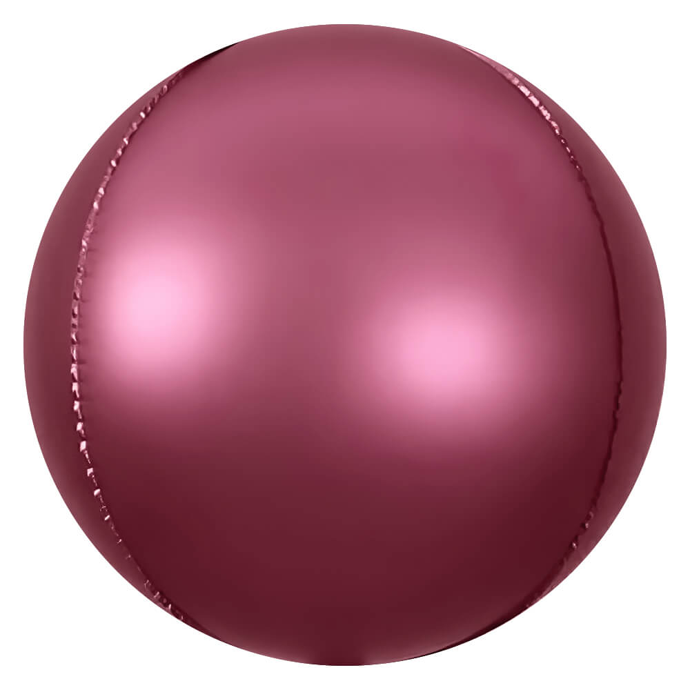 3D SPHERE - SATIN BURGUNDY | USA Decoration®