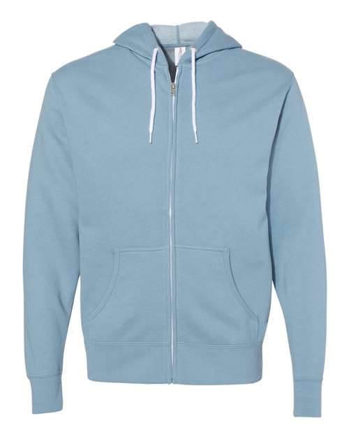 Lightweight Full-Zip Hooded Sweatshirt | USA Decoration