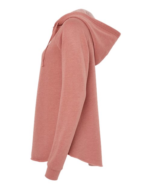 Women’s Lightweight California Wave Wash Hooded Sweatshirt | USA Decoration