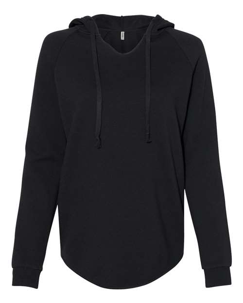 Women’s Lightweight California Wave Wash Hooded Sweatshirt | USA Decoration