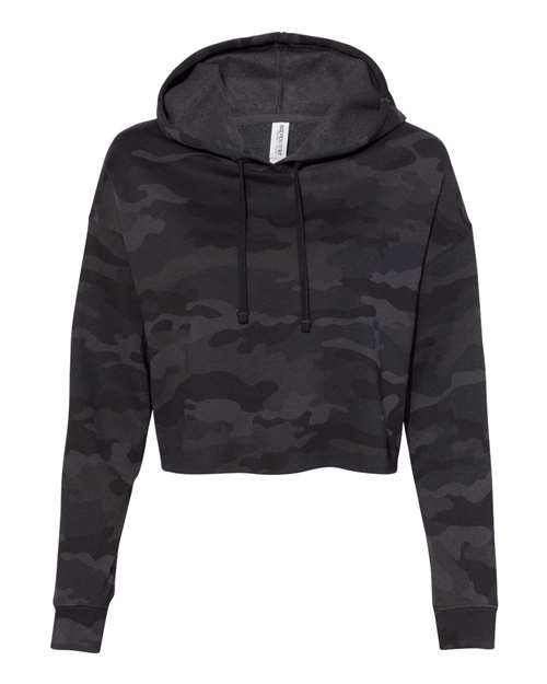 Women’s Lightweight Crop Hooded Sweatshirt | USA Decoration