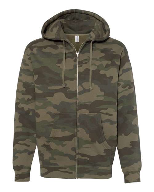 Heavyweight Full-Zip Hooded Sweatshirt | USA Decoration