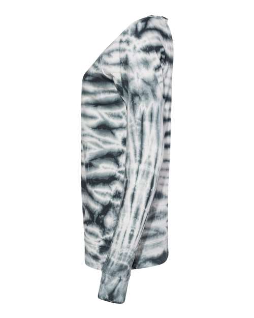 Women's French Terry Off-the-Shoulder Tie-Dyed Sweatshirt | USA Decoration