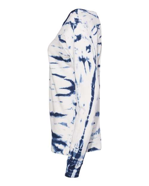 Women's French Terry Off-the-Shoulder Tie-Dyed Sweatshirt | USA Decoration