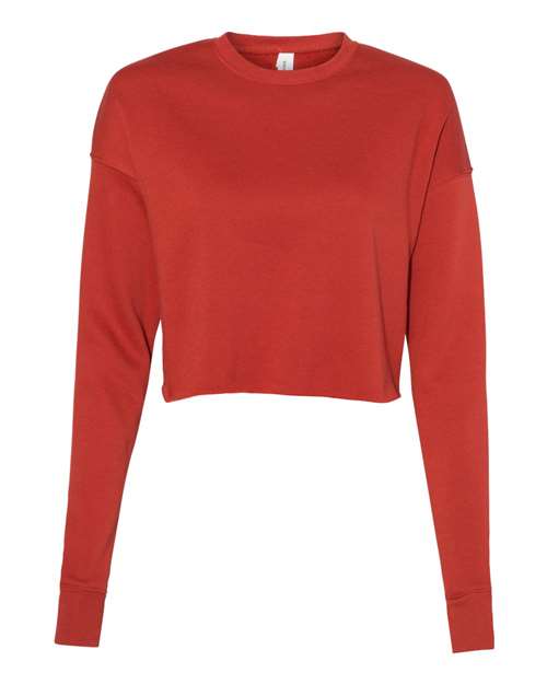 Women's Crop Crew Fleece | USA Decoration