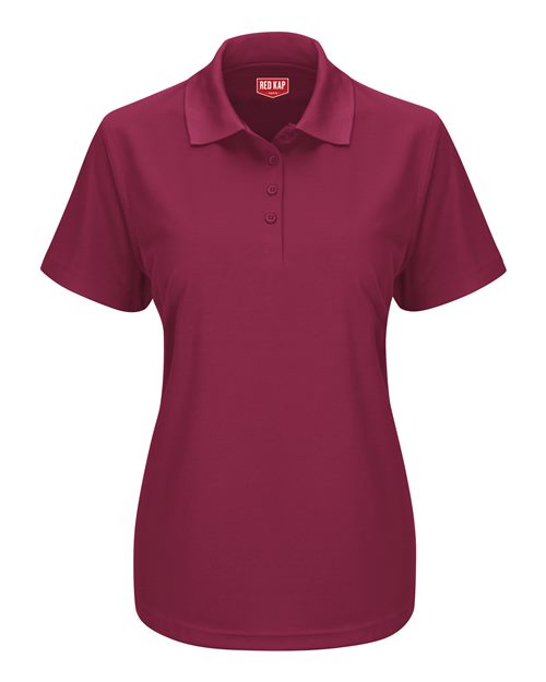 Women's Short Sleeve Performance Knit Pocketless Core Polo | USA Decoration