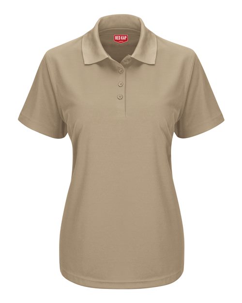 Women's Short Sleeve Performance Knit Pocketless Core Polo | USA Decoration