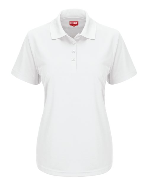 Women's Short Sleeve Performance Knit Pocketless Core Polo | USA Decoration