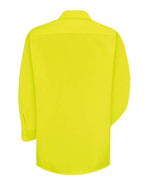 Enhanced Visibility Long Sleeve Work Shirt - Tall Sizes | USA Decoration