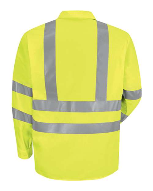 High Visibility Safety Long Sleeve Work Shirt | USA Decoration
