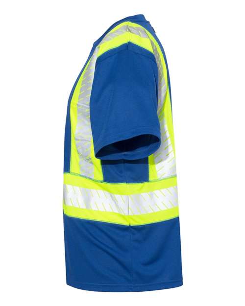 EV Series® Enhanced Visibility Contrast Pocket T-Shirt | USA Decoration