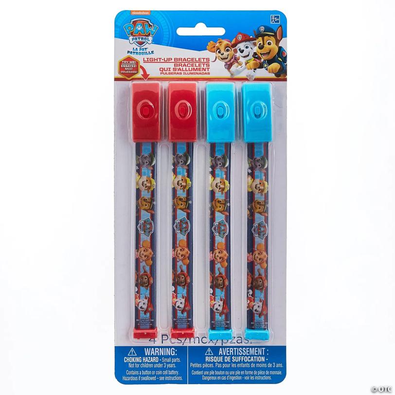 7 1/4" Paw Patrol™ Character Light-Up Bracelets - 4 Pc.