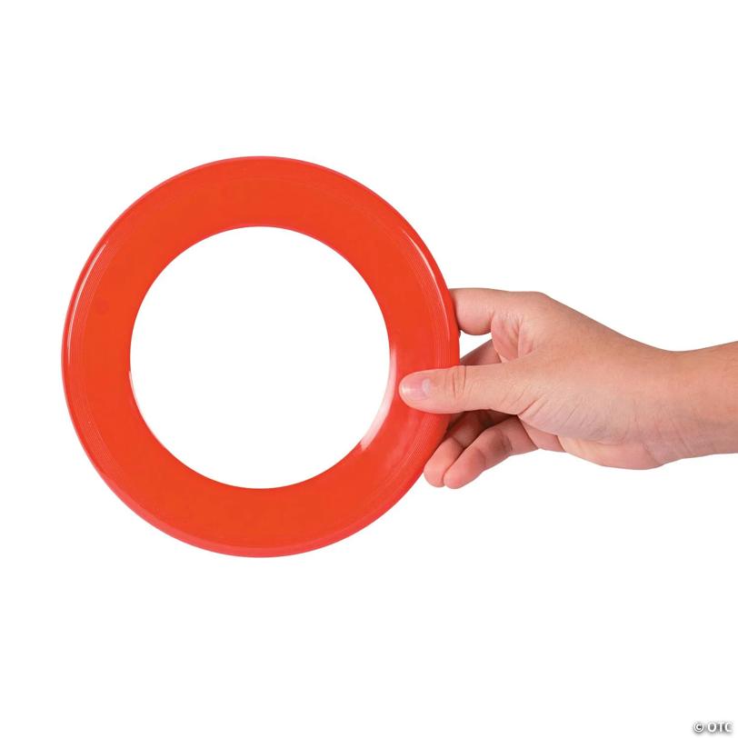 7" Bright Color International Games Mini Plastic Flying Rings - 12 Pc.