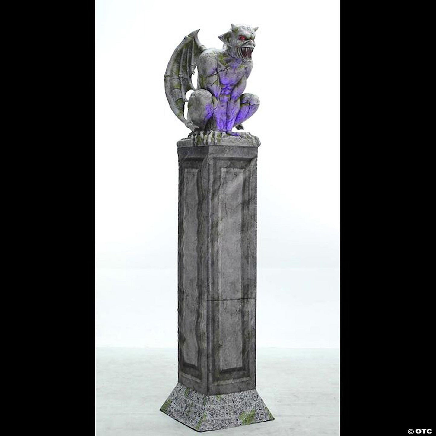 8 Ft. Animated Oversized Gargoyle Pillar Halloween Decoration | USA Decoration®