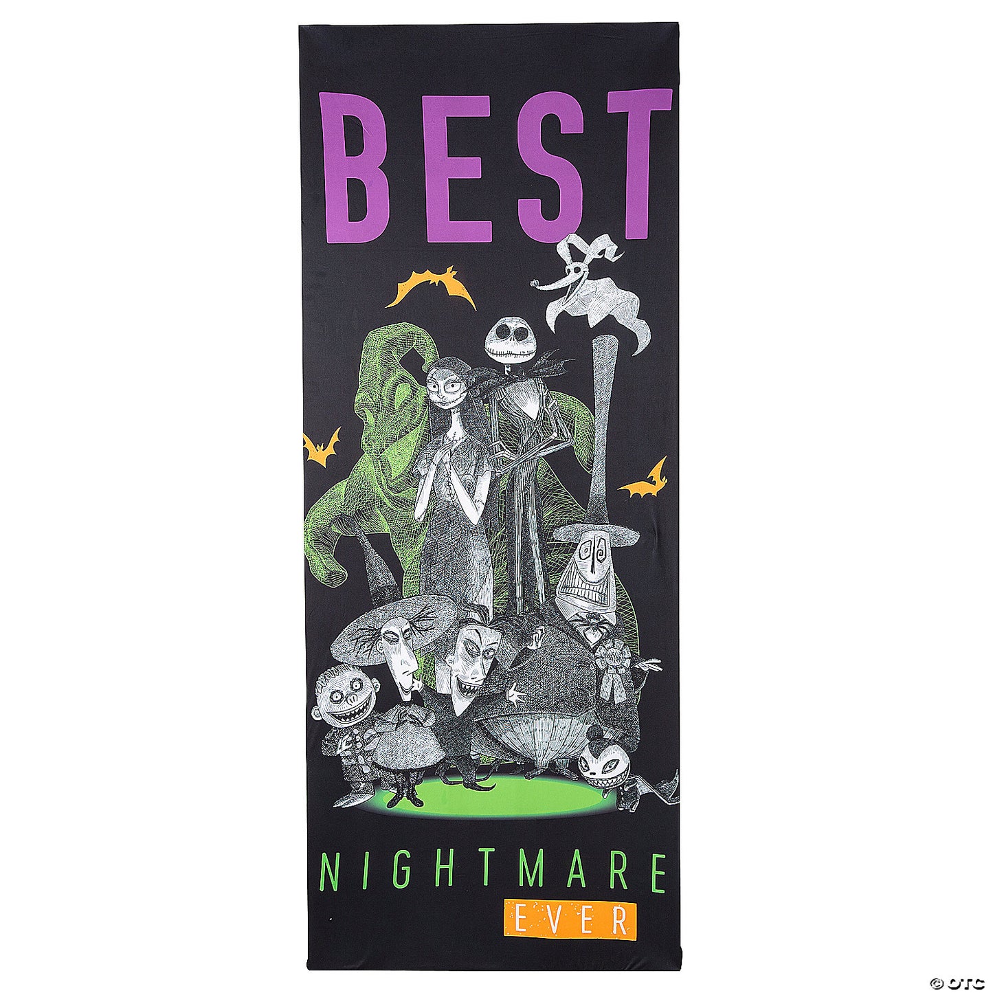 80" The Nightmare Before Christmas™ Best Nightmare Ever Halloween Door Decoration | USA Decoration®