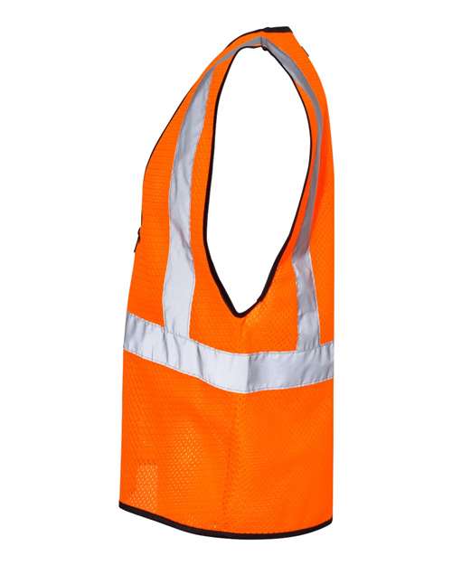 Zippered Mesh Economy Class 2 Vest | USA Decoration