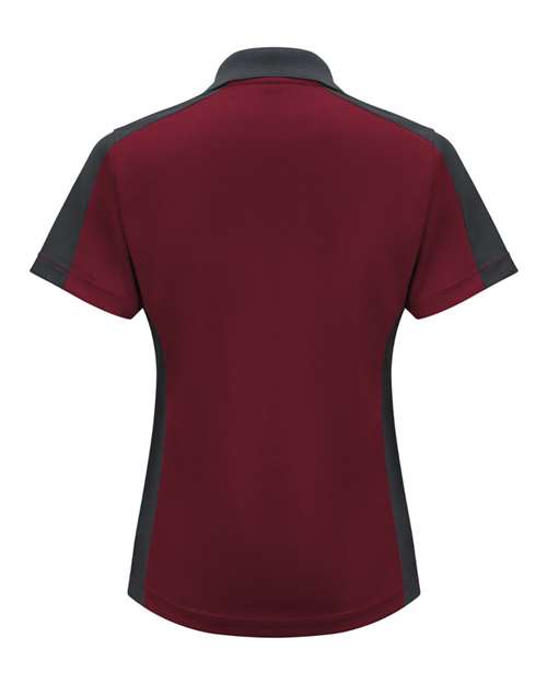 Women's Short Sleeve Performance Knit Two-Tone Polo | USA Decoration