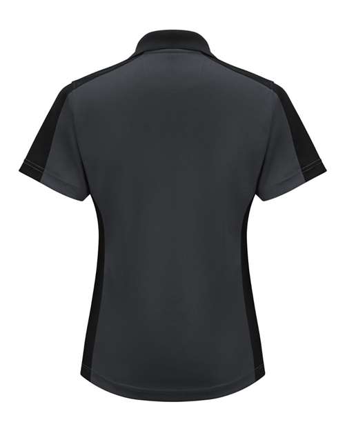 Women's Short Sleeve Performance Knit Two-Tone Polo | USA Decoration