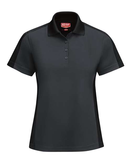 Women's Short Sleeve Performance Knit Two-Tone Polo | USA Decoration