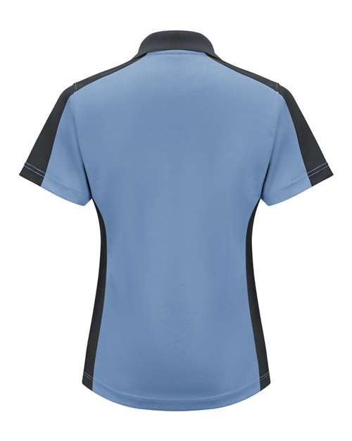 Women's Short Sleeve Performance Knit Two-Tone Polo | USA Decoration