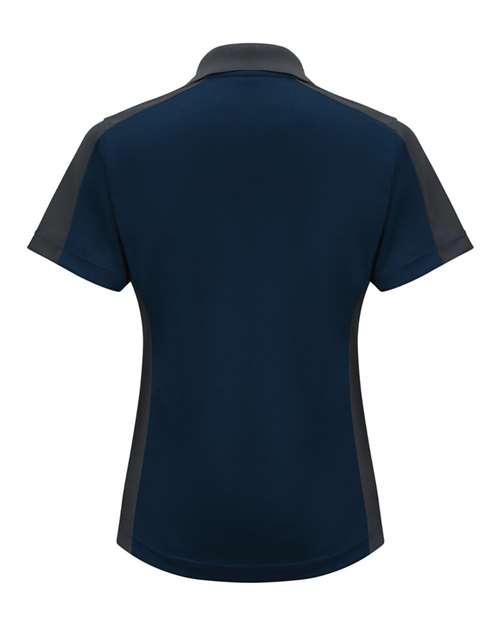 Women's Short Sleeve Performance Knit Two-Tone Polo | USA Decoration