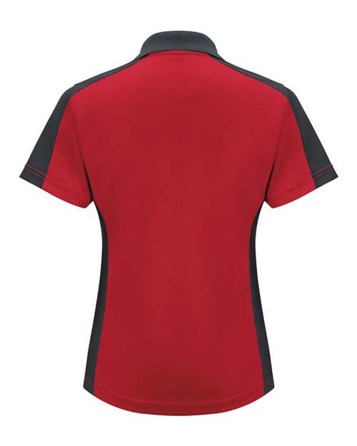 Women's Short Sleeve Performance Knit Two-Tone Polo | USA Decoration