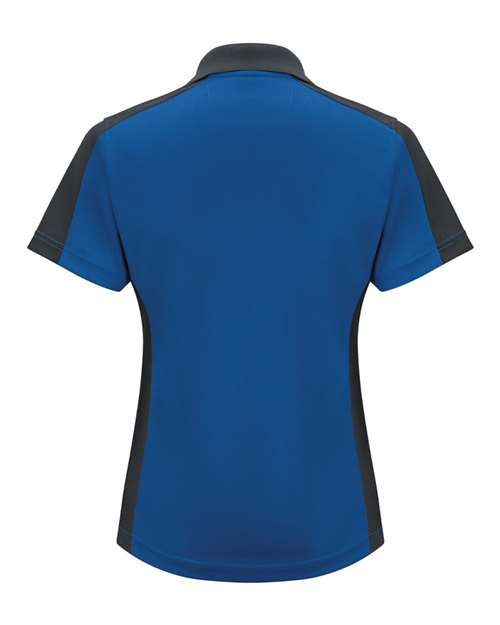 Women's Short Sleeve Performance Knit Two-Tone Polo | USA Decoration
