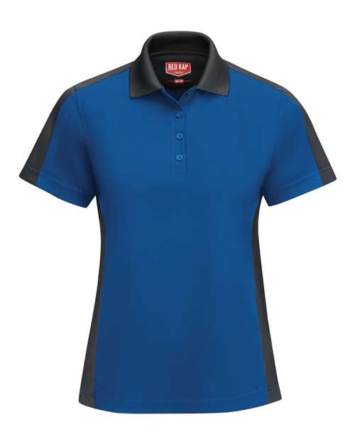 Women's Short Sleeve Performance Knit Two-Tone Polo | USA Decoration