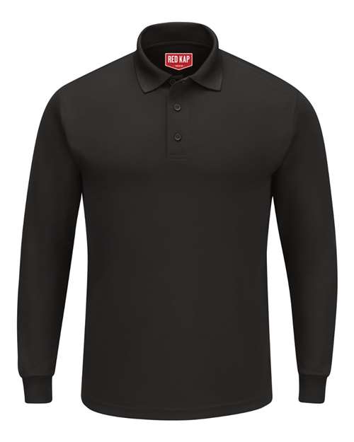Long Sleeve Performance Knit Polo | USA Decoration