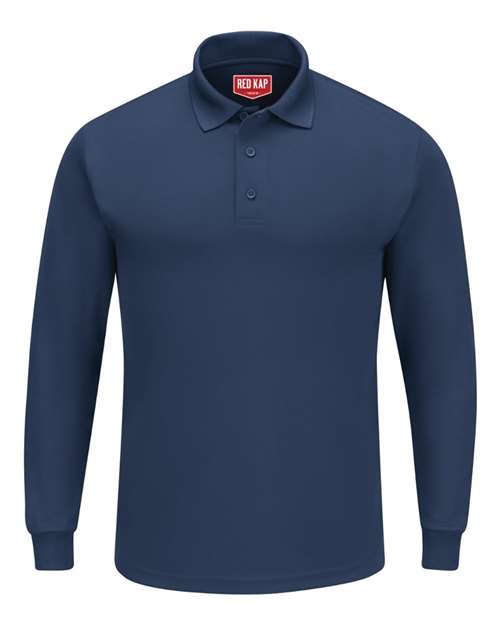Long Sleeve Performance Knit Polo | USA Decoration