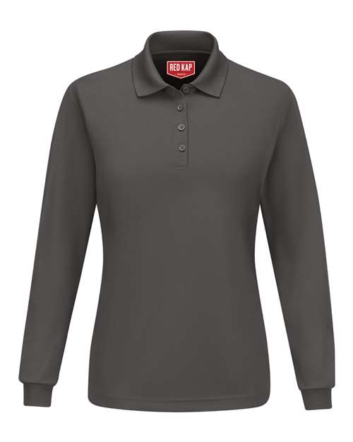 Women's Long Sleeve Performance Knit Polo | USA Decoration
