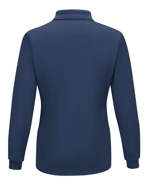 Women's Long Sleeve Performance Knit Polo | USA Decoration