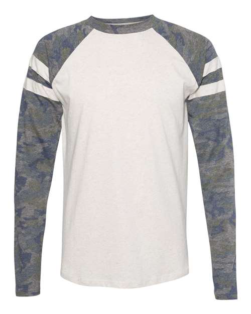 Fine Jersey Mash Up Long Sleeve Tee | USA Decoration