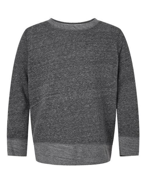 Youth Harborside Mélange French Terry Long Sleeve with Elbow Patches | USA Decoration