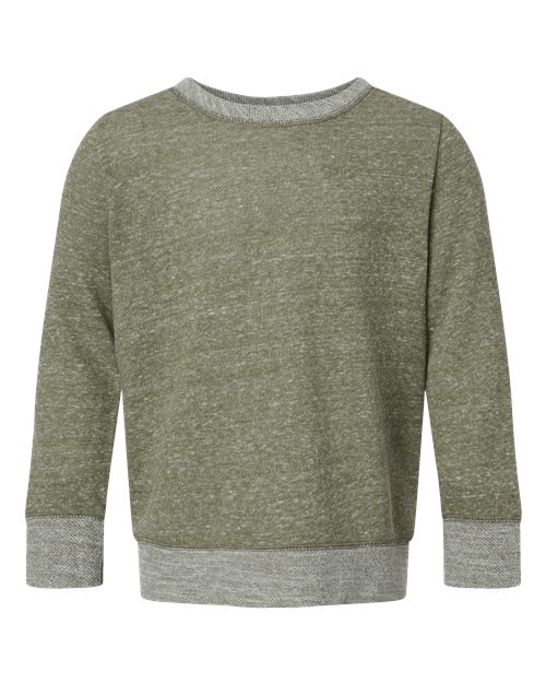Youth Harborside Mélange French Terry Long Sleeve with Elbow Patches | USA Decoration