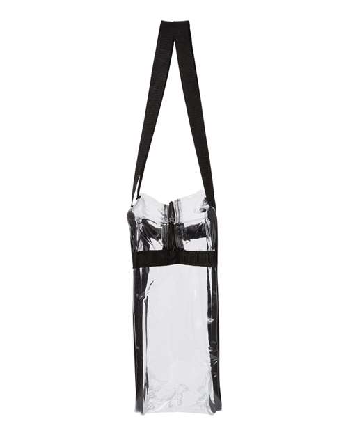 OAD Clear Tote with Zippered Top | Transparent PVC Stadium Tote | USA Decoration