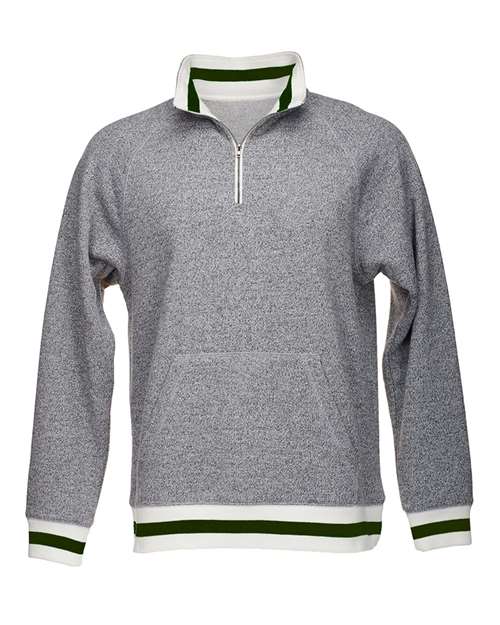 Peppered Fleece Quarter-Zip Sweatshirt | USA Decoration