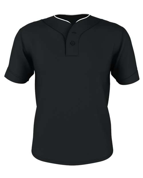 Two Button Mesh Baseball Jersey With Piping | USA Decoration