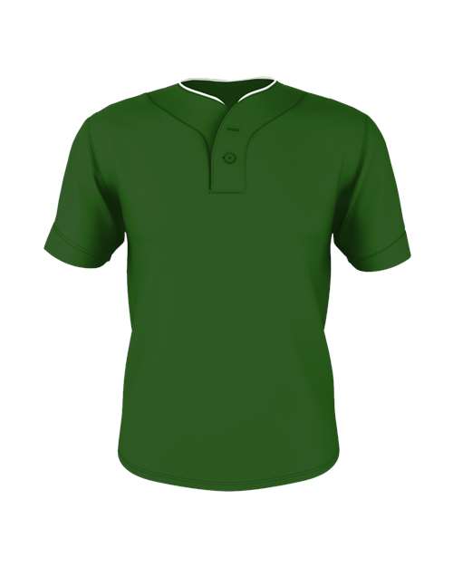 Two Button Mesh Baseball Jersey With Piping | USA Decoration