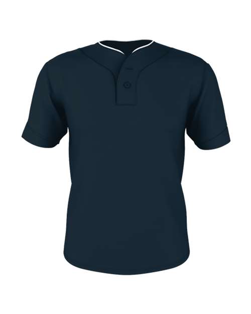 Two Button Mesh Baseball Jersey With Piping | USA Decoration