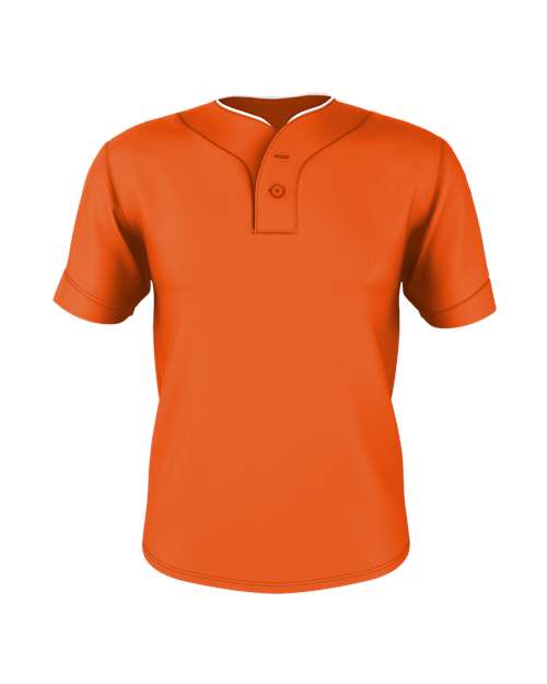 Two Button Mesh Baseball Jersey With Piping | USA Decoration