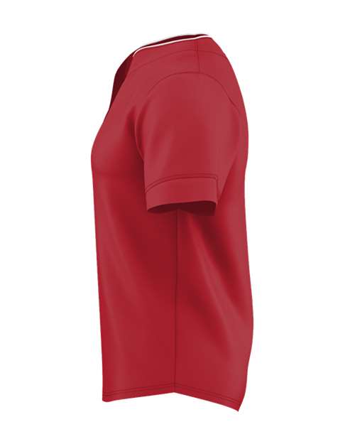 Two Button Mesh Baseball Jersey With Piping | USA Decoration