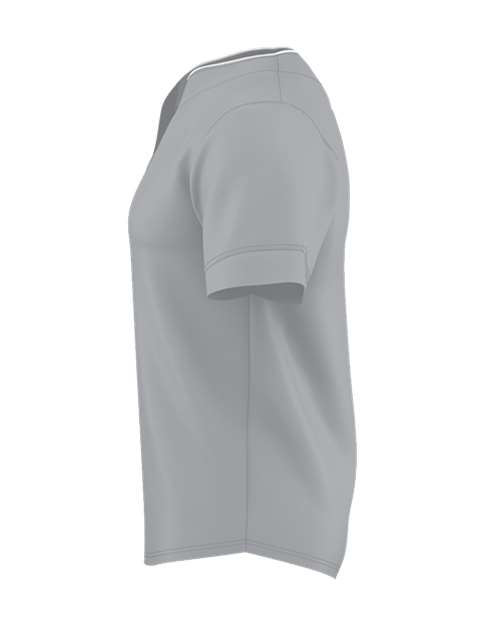 Two Button Mesh Baseball Jersey With Piping | USA Decoration