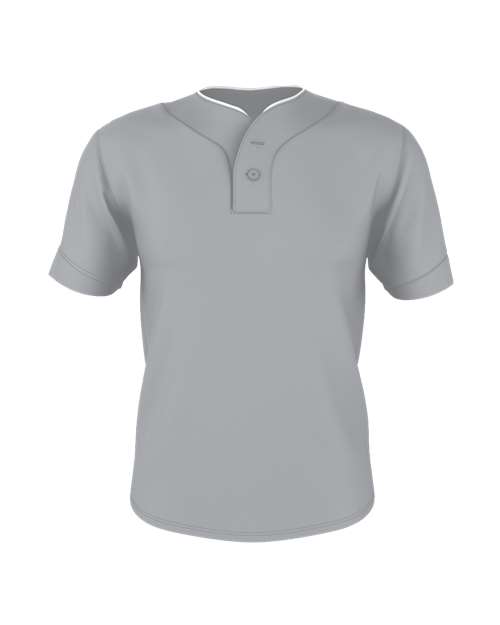 Two Button Mesh Baseball Jersey With Piping | USA Decoration