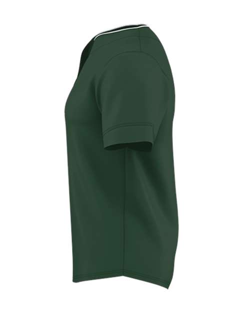 Youth Two Button Mesh Baseball Jersey with Piping | USA Decoration