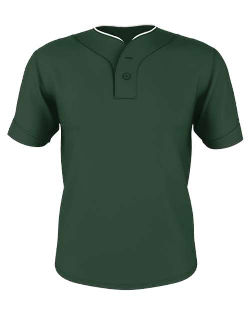 Youth Two Button Mesh Baseball Jersey with Piping | USA Decoration