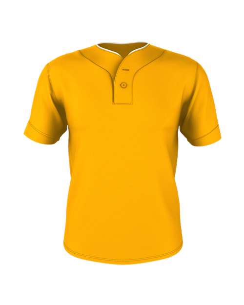 Youth Two Button Mesh Baseball Jersey with Piping | USA Decoration