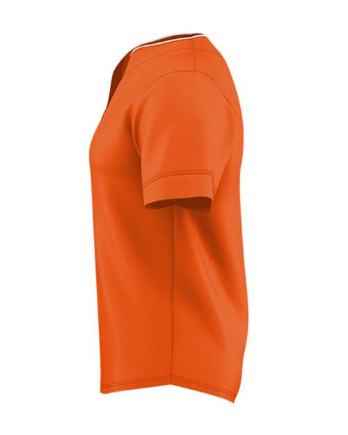Youth Two Button Mesh Baseball Jersey with Piping | USA Decoration