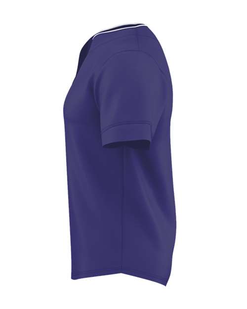 Youth Two Button Mesh Baseball Jersey with Piping | USA Decoration
